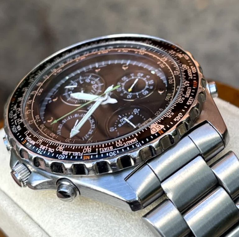 Montre Vintage Seiko 7T34-8A00 - Chronographe Avec Alarme - Années 80 - Neuf Avec Étiquettes