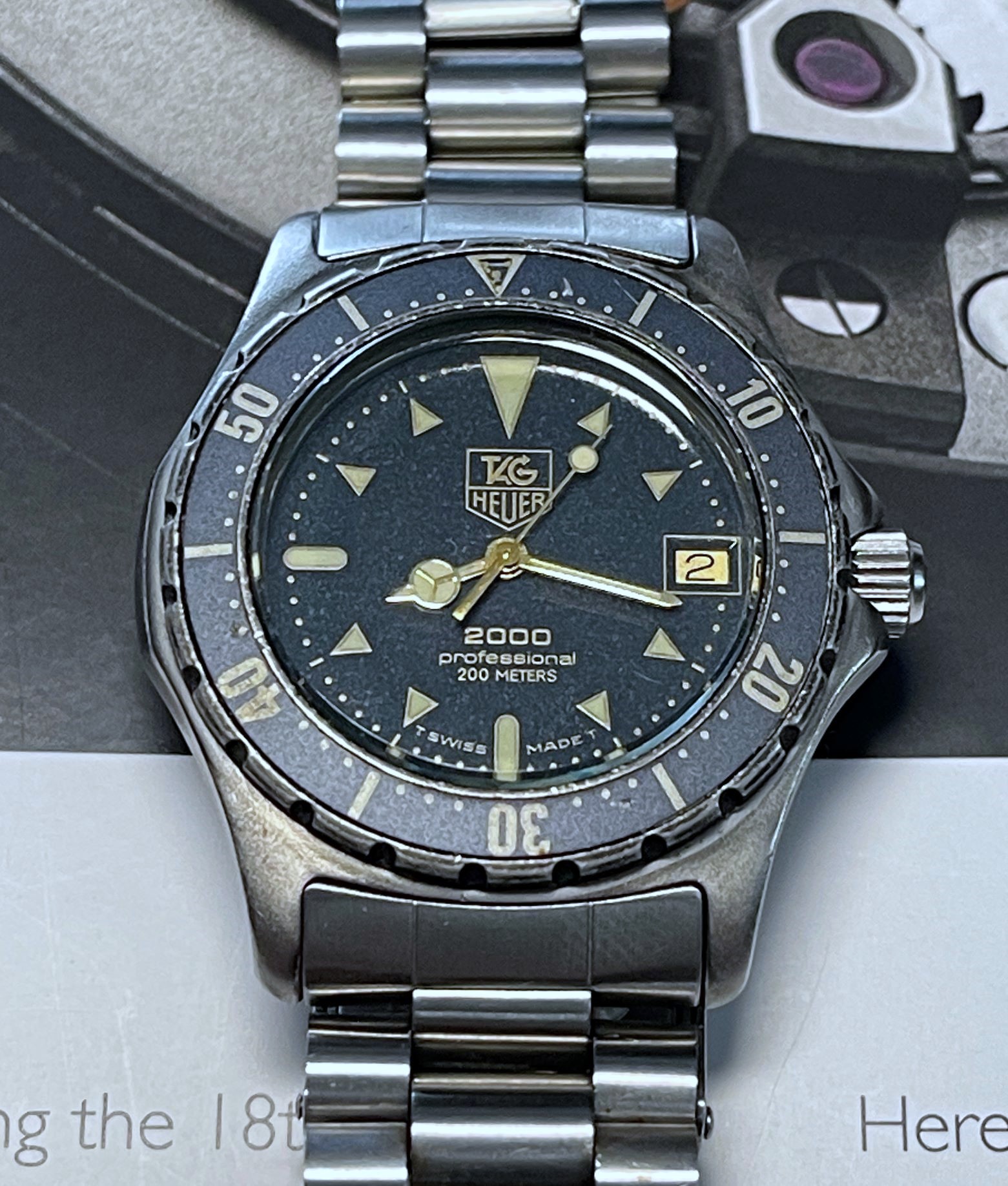 TAG Heuer 2000 Full Size Buckle/Clasp - Fits BA0311 BA0331 FAA0001 Wk111 - Men's