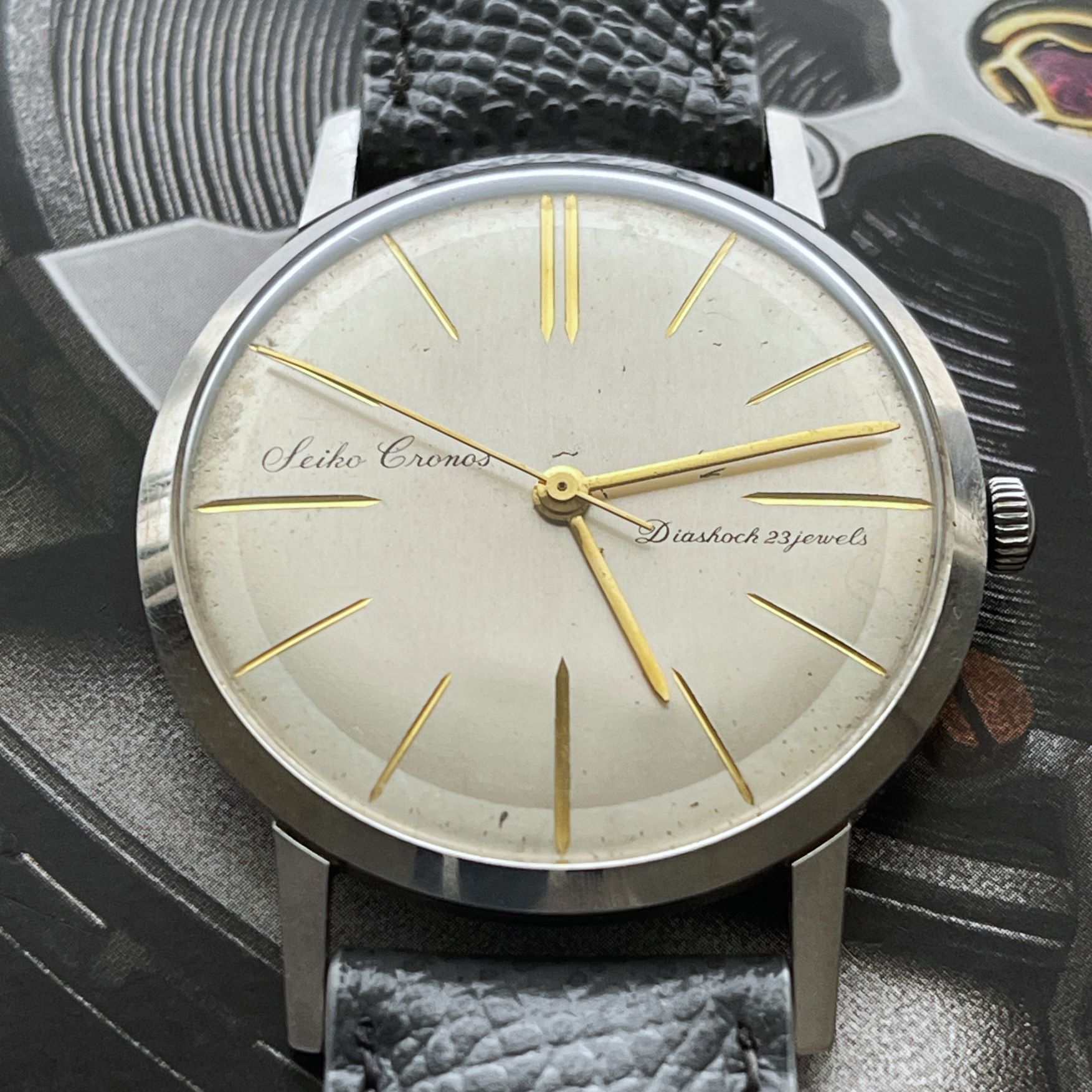 1959 Seiko J14021 Cronos Rare Dial - Chrono Collect